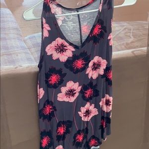Floral T-shirt tank top